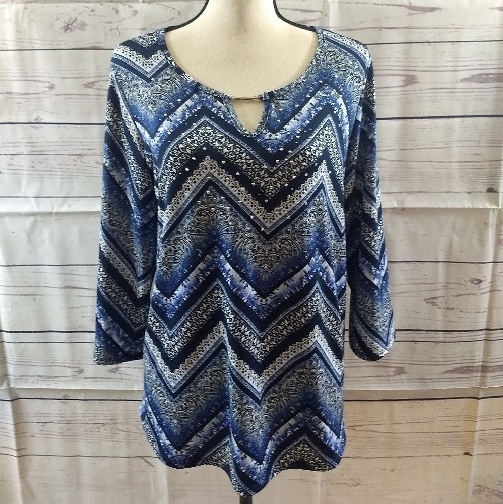 Carol Rose Paisley Top